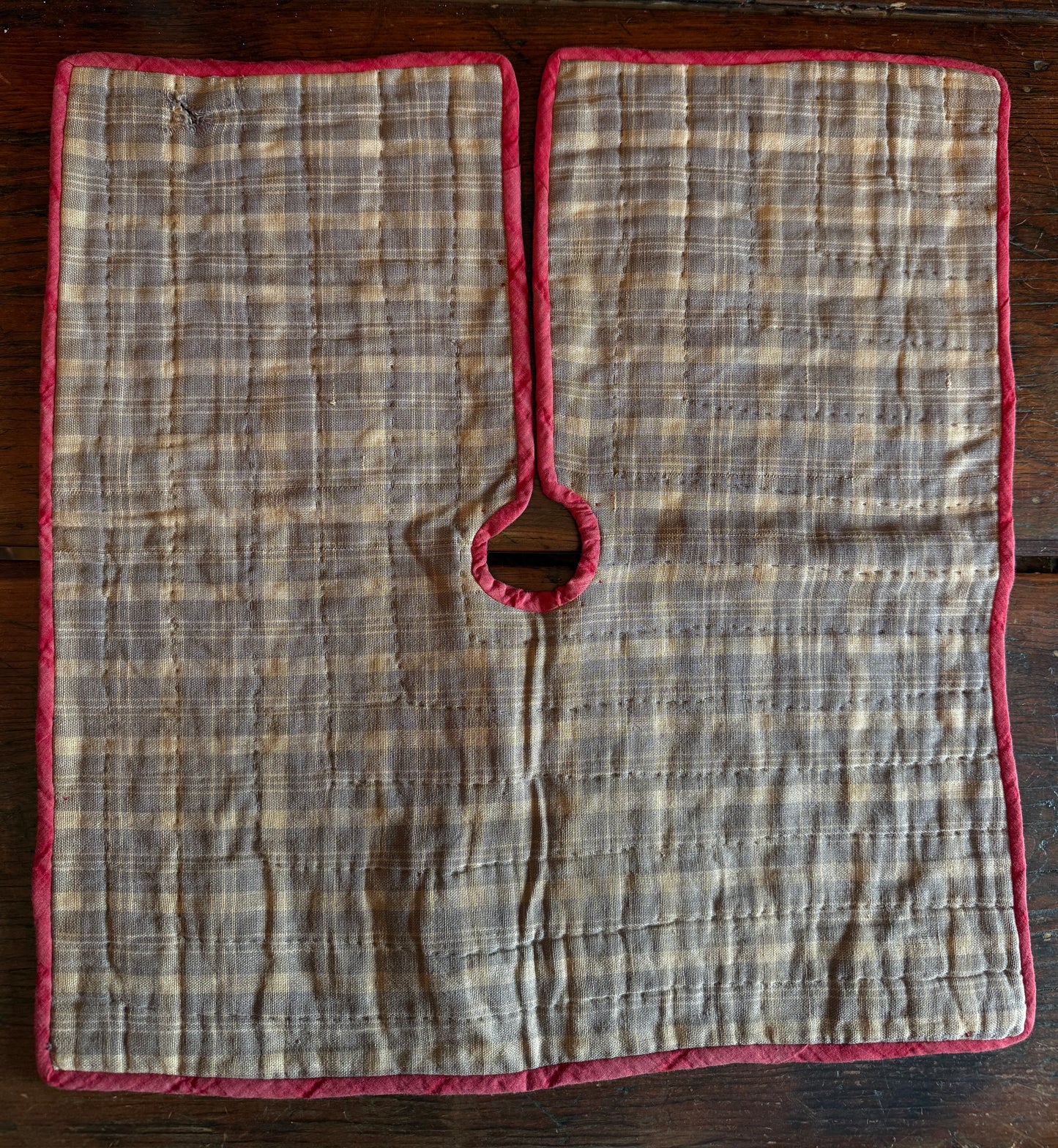 Early 1800s Feather Tree Skirt - A Rare Survivor - 17-1/2”