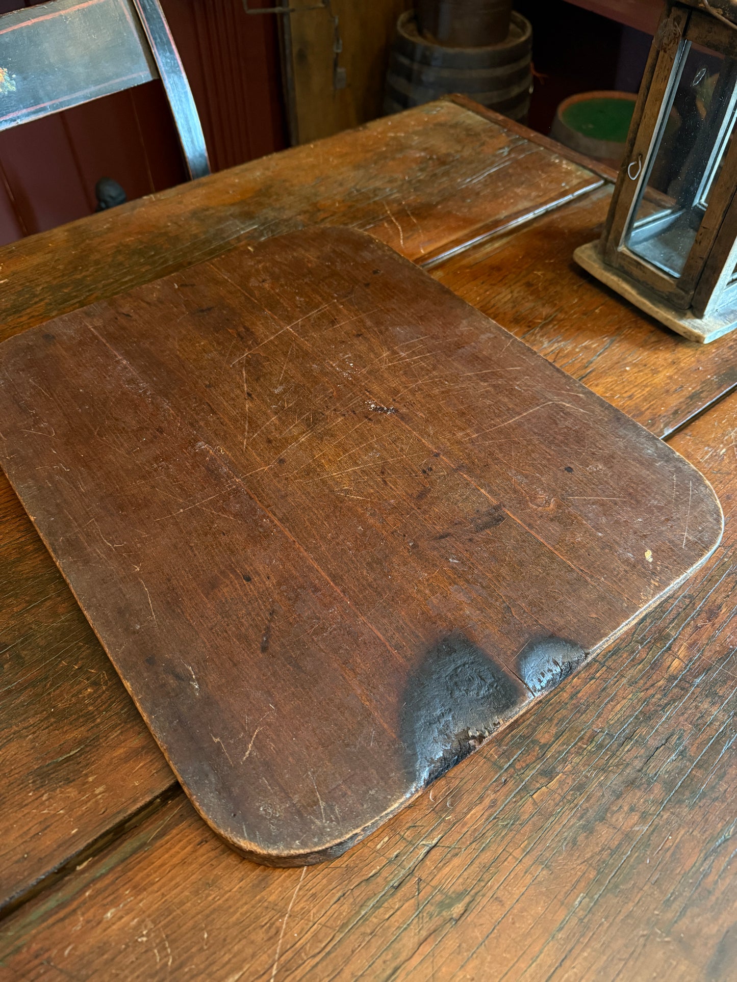 1800s Antique Wooden Checkerboard