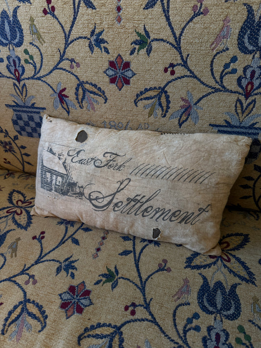 East Fork Settlement Fabric Filled Pillow