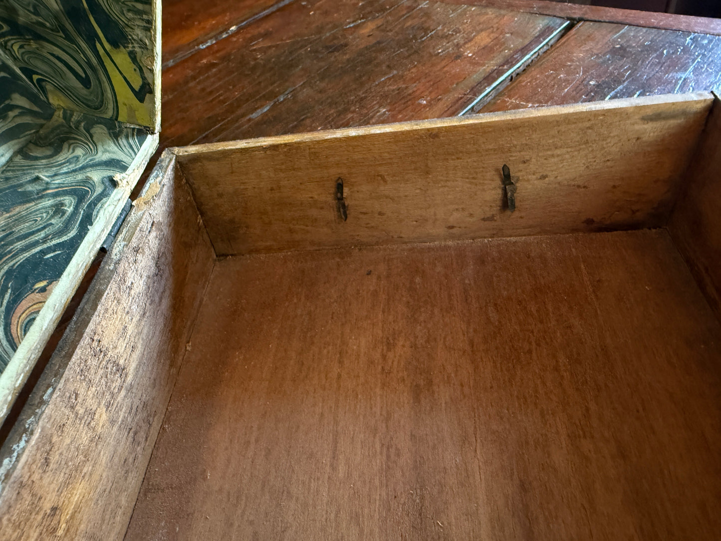 Mid-1800s Small Dome Top Document Box