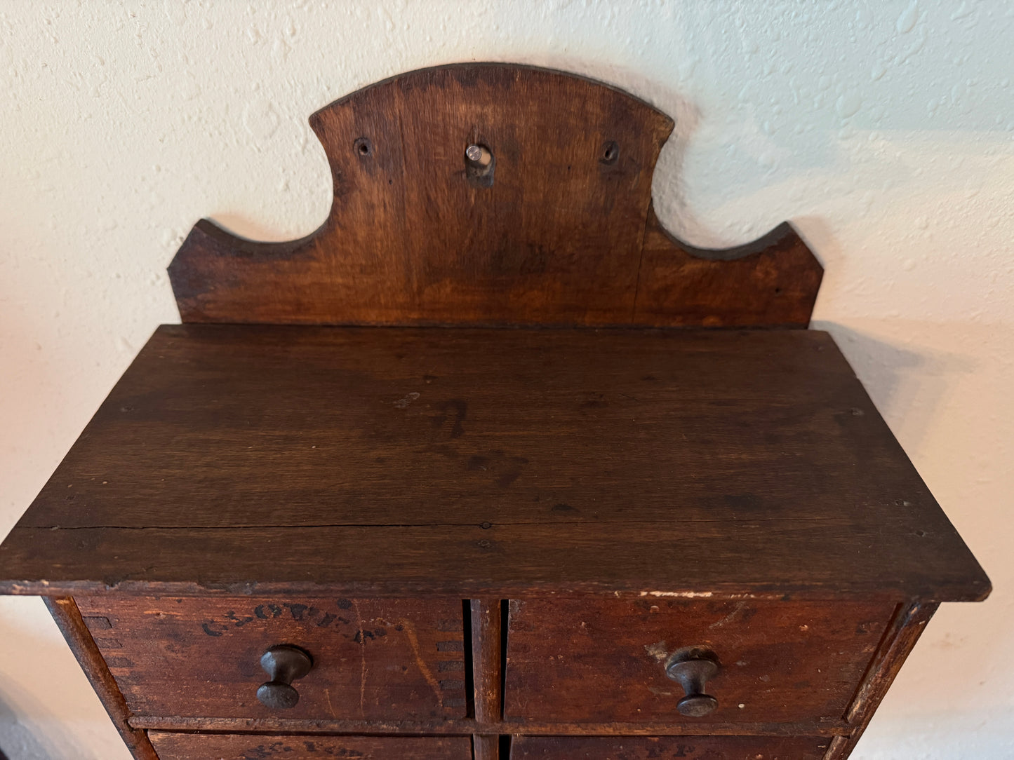 Beautiful Early Antique 8-Drawer Spice Cabinet