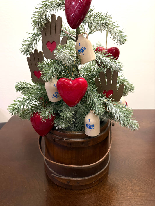 Heart & Hand Folk Ornaments (Set of 5)