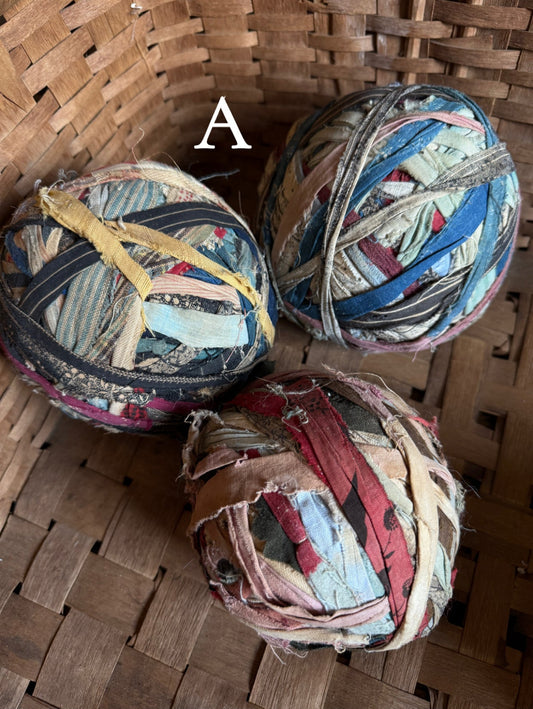 Large Rag Balls: Set of 3 (Two Options Available)