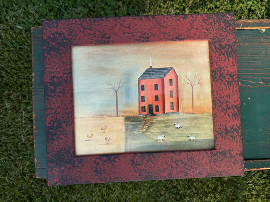 Folk Art Painting by Early American Folk Artist Barbara Irwin