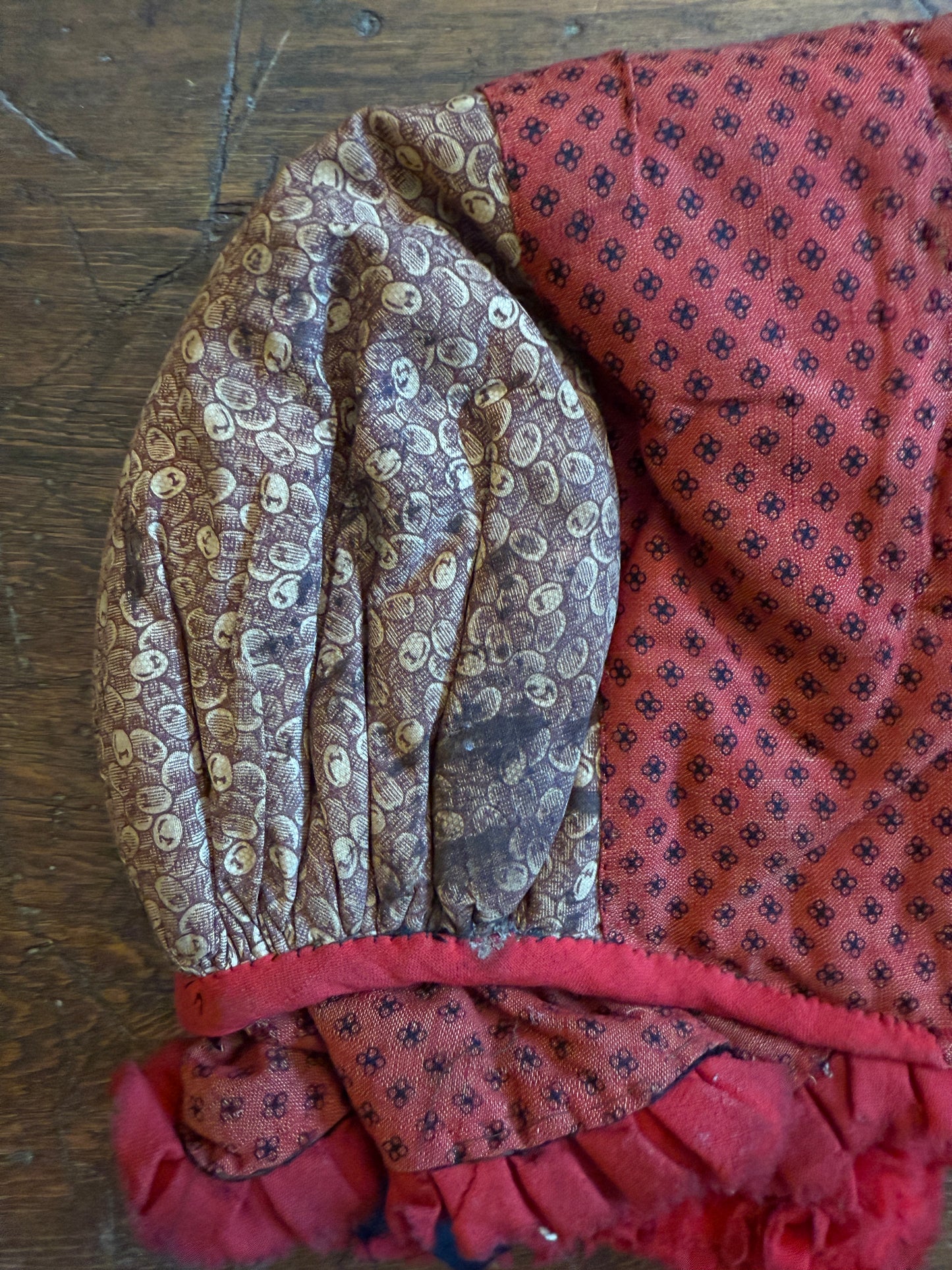 Antique Winter Bonnet (Victorian, c. 1860s–1880s) For Child or Young Woman