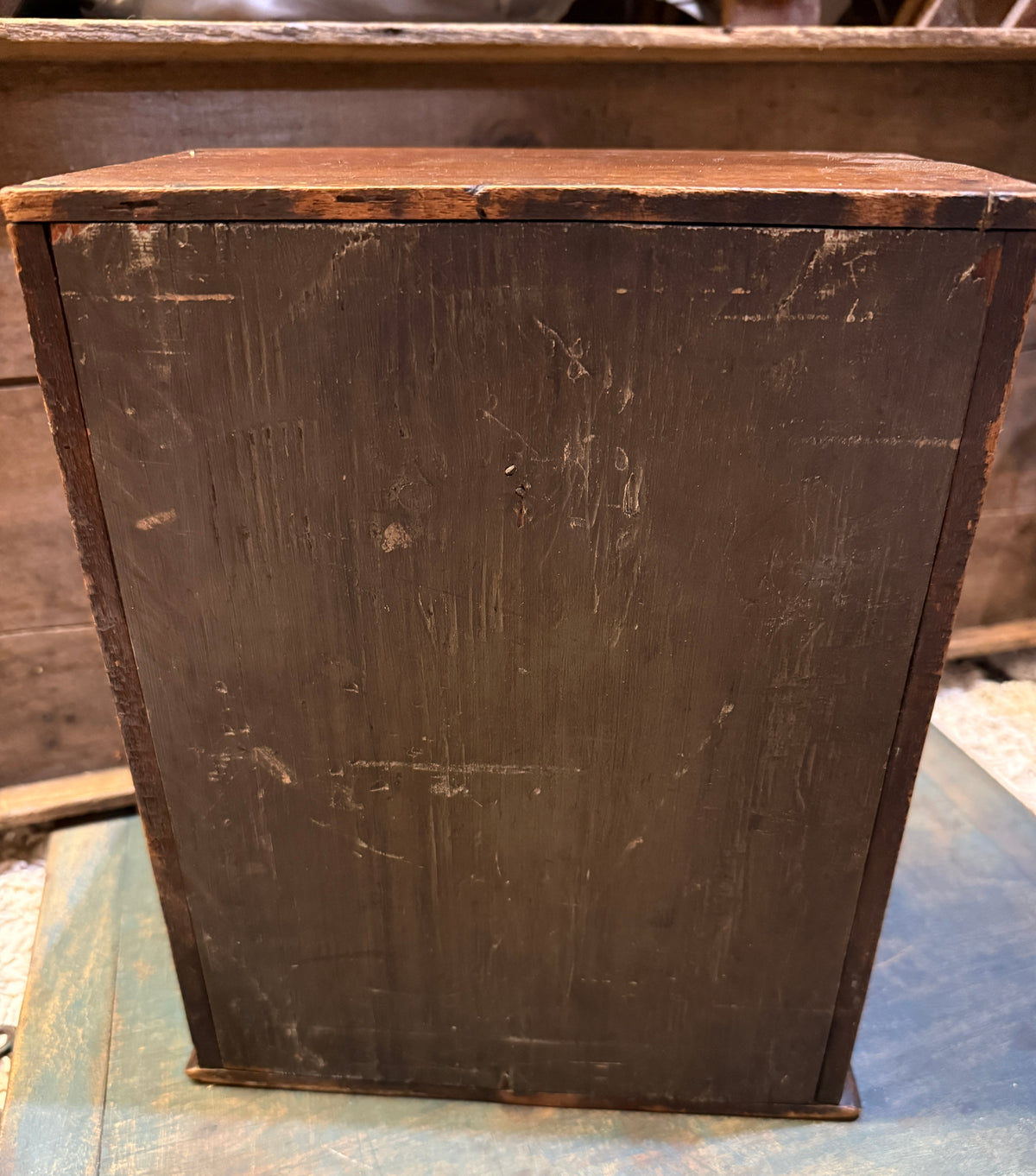 Antique Five-Drawer Tabletop Spice Chest
