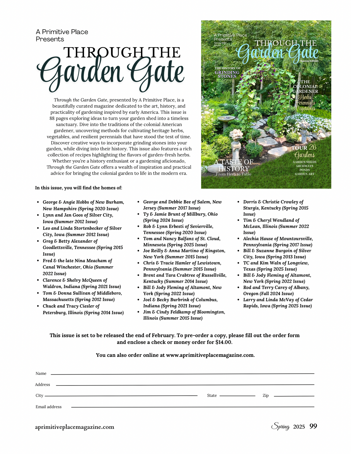 eBook Special Edition: Through the Garden Gate Issue