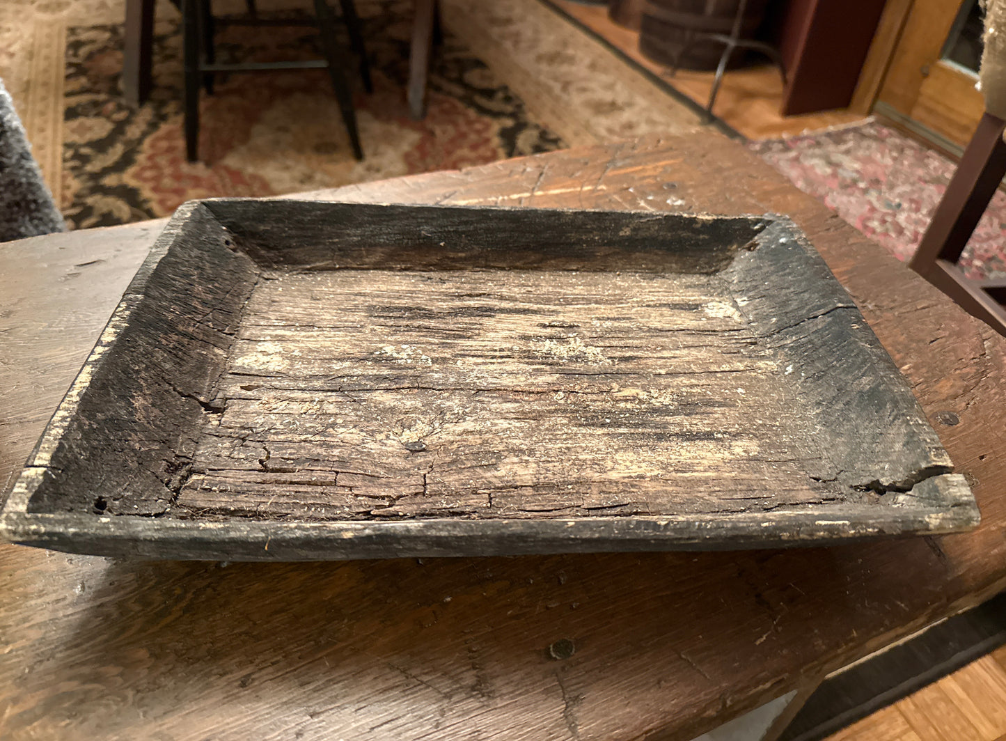 Early Hand-Hewn Trencher, Circa 1780-1820