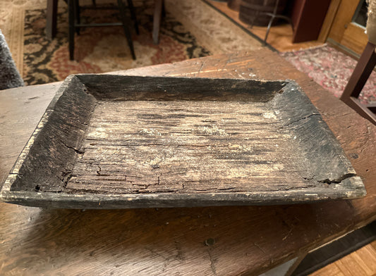 Early Hand-Hewn Trencher, Circa 1780-1820