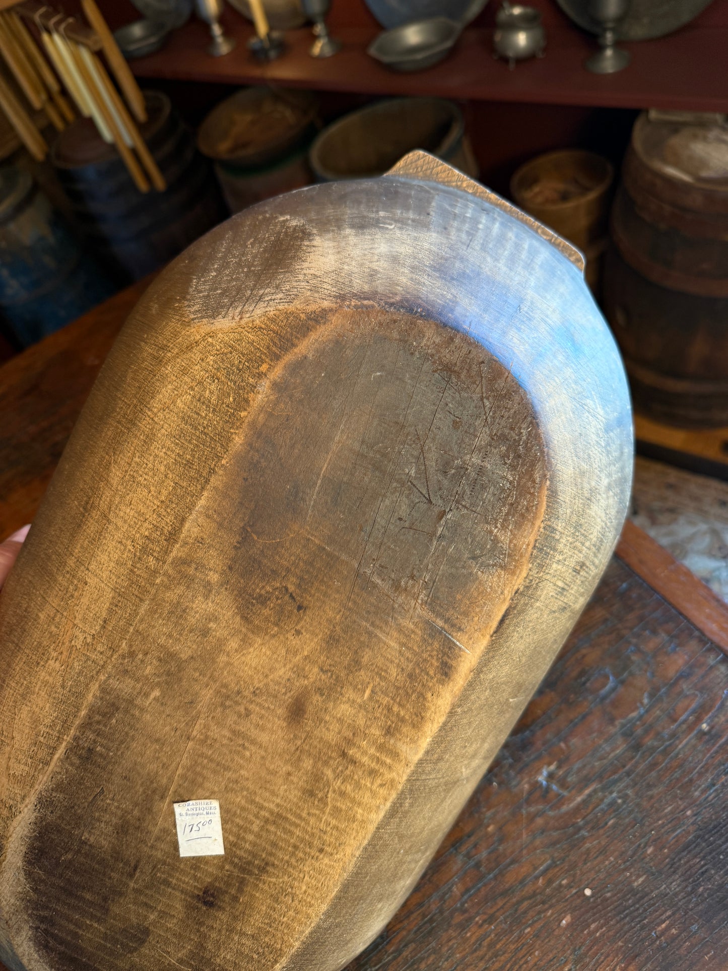 Early Wooden Trencher/Dough Bowl