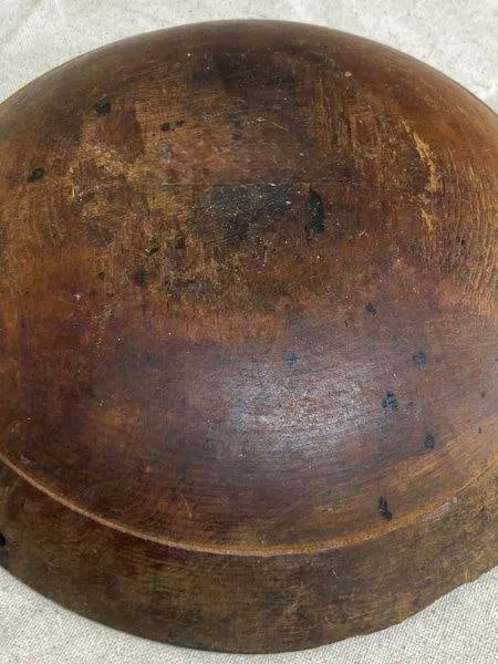 Small Wooden Bowl with Turned Rim