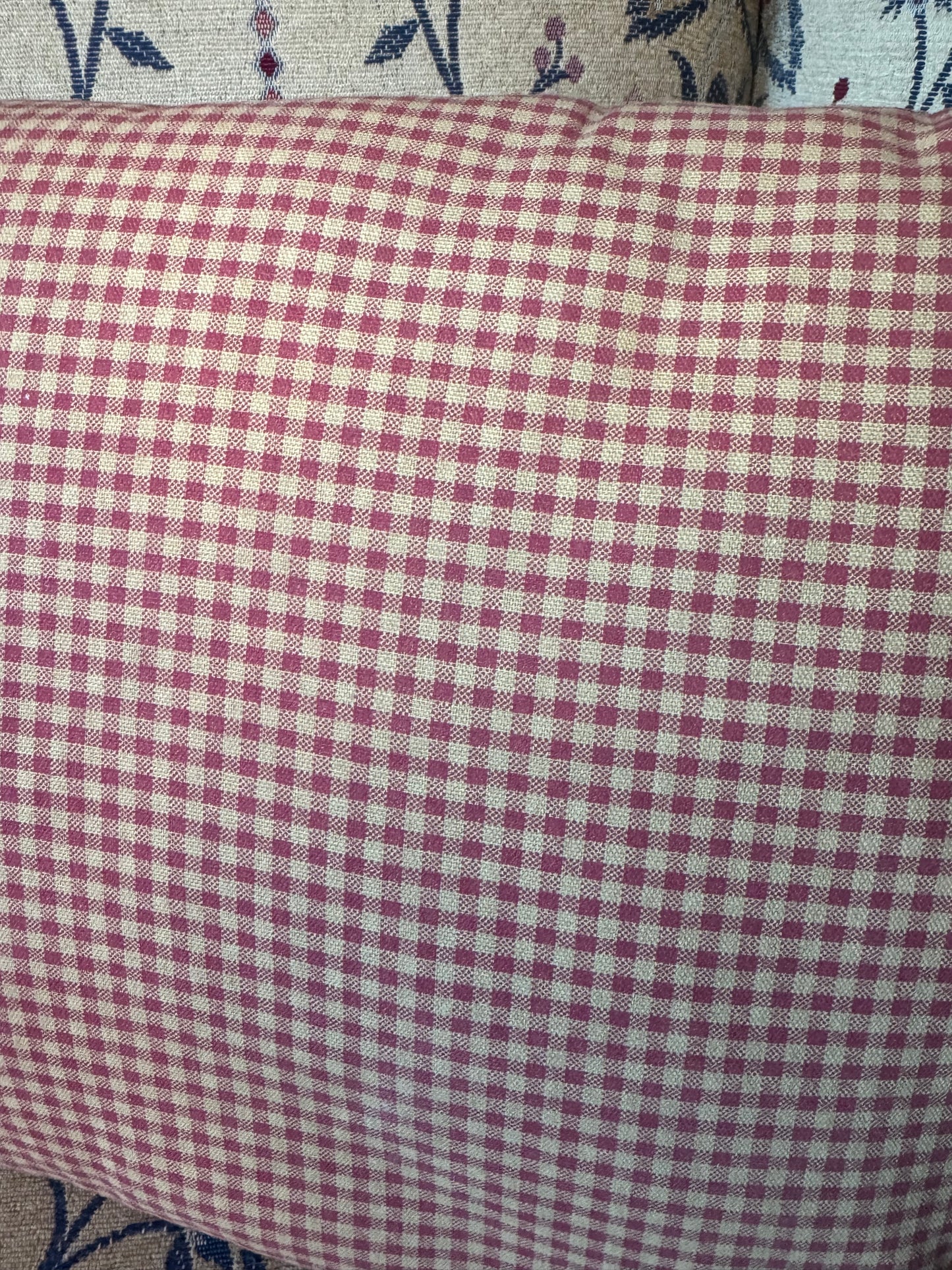 Red Gingham Pillow