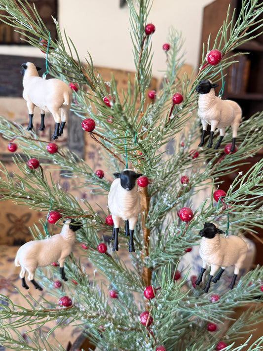 Flock of Sheep — Set of 5 Sheep Ornaments