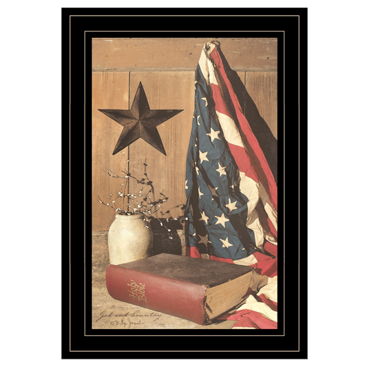 God and Country by Billy Jacobs Framed Print