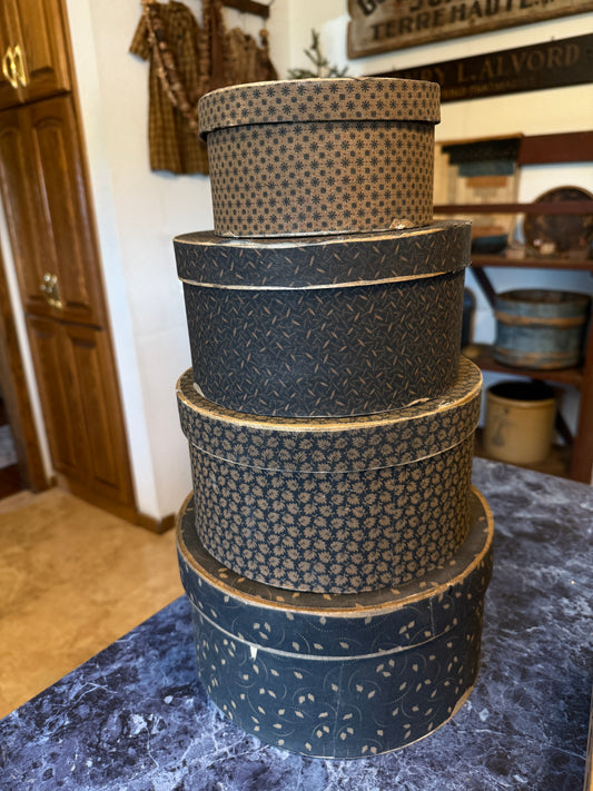 Primitive Fabric Covered Boxes (Set of 4)