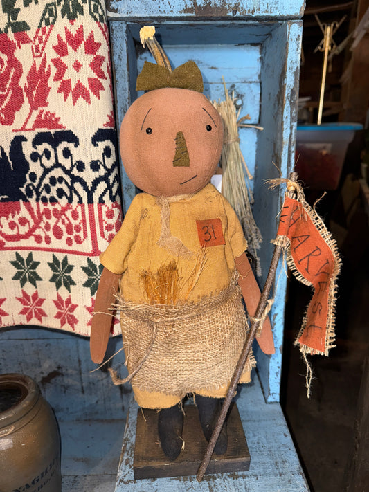Handmade Pumpkin Fall Harvest Doll