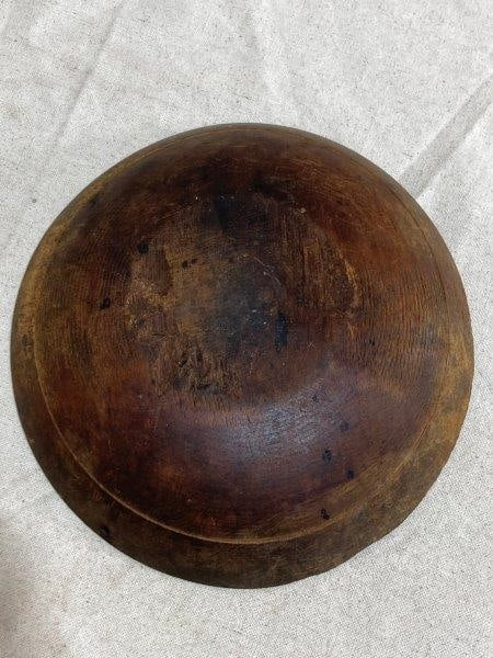 Small Wooden Bowl with Turned Rim