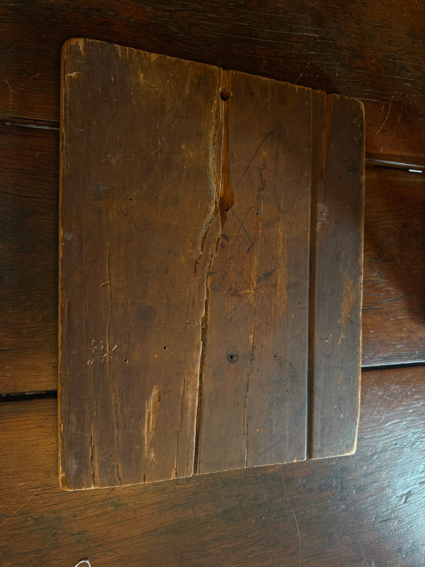1800s Antique Wooden Checkerboard