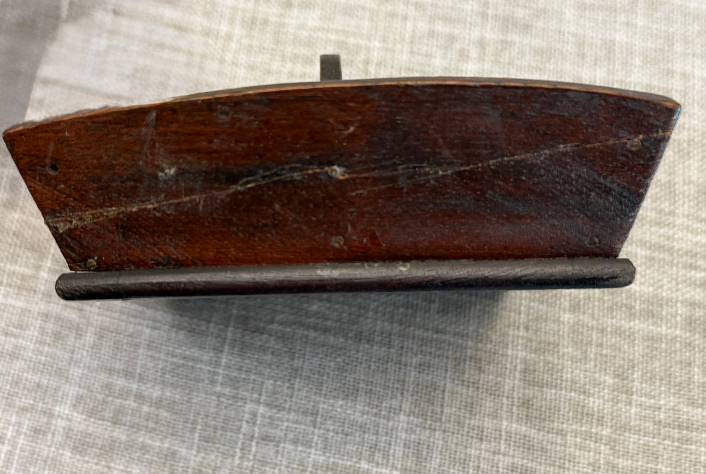 5” Miniature Wooden Tote with Repair