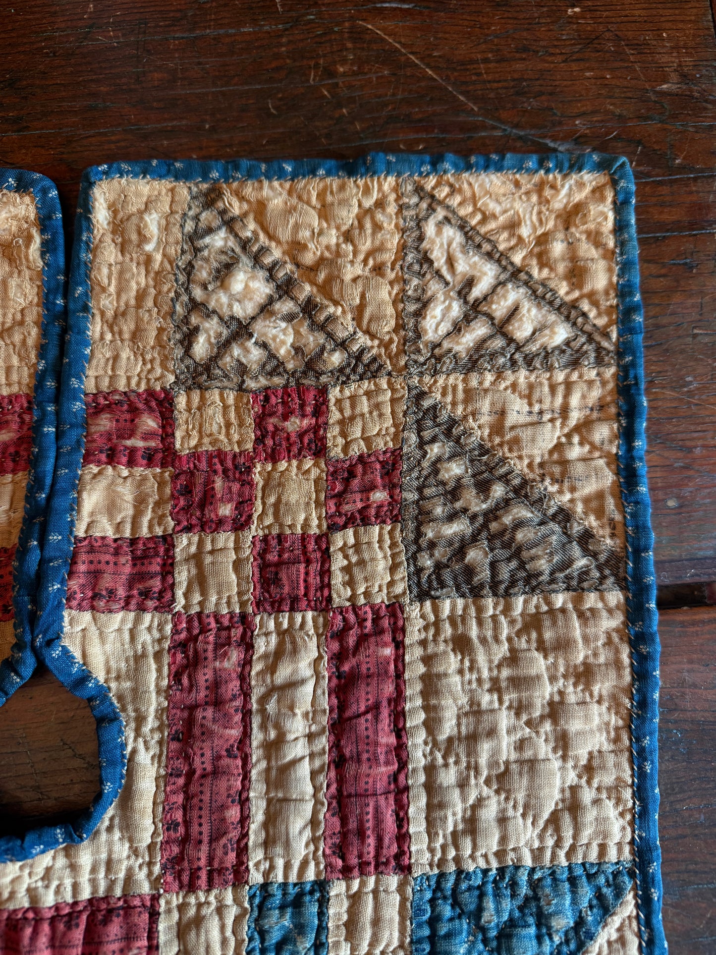 Rare Early 1800s Feather Tree Skirt - 15”