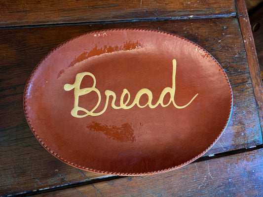 Bread Redware Platter