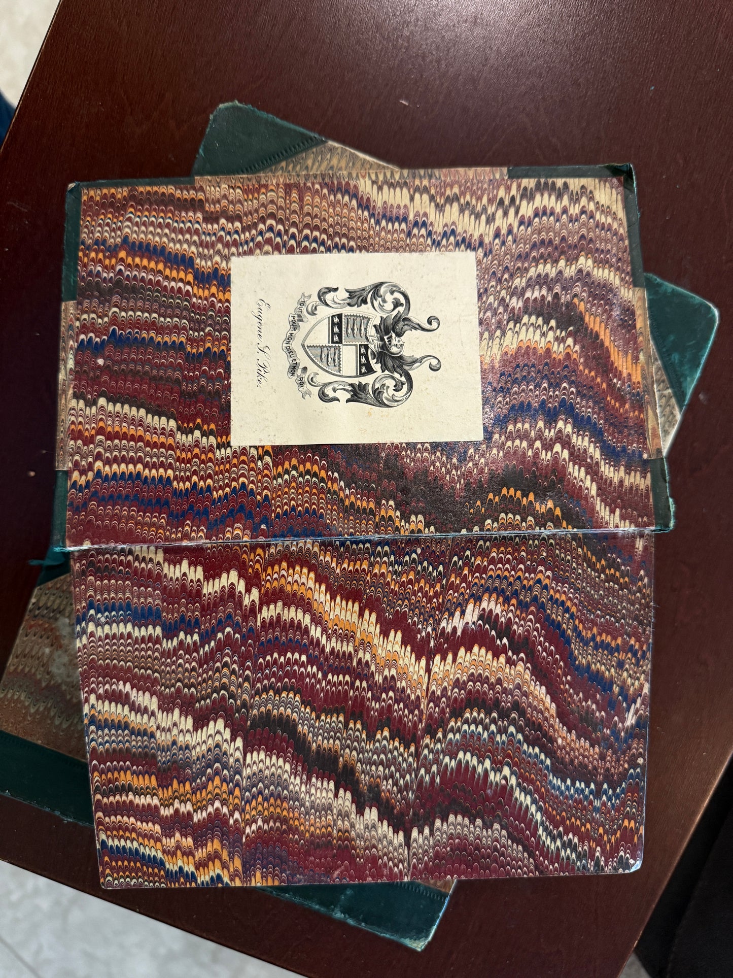 C. 1845–1865 Leather-Bound Book Set