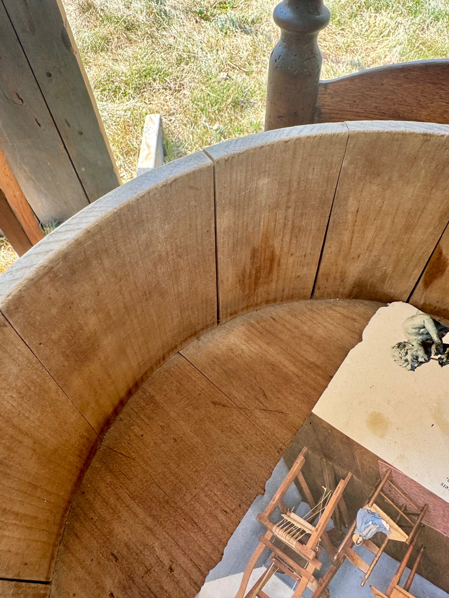 Large Shaker Pantry Box in Original Blue Paint