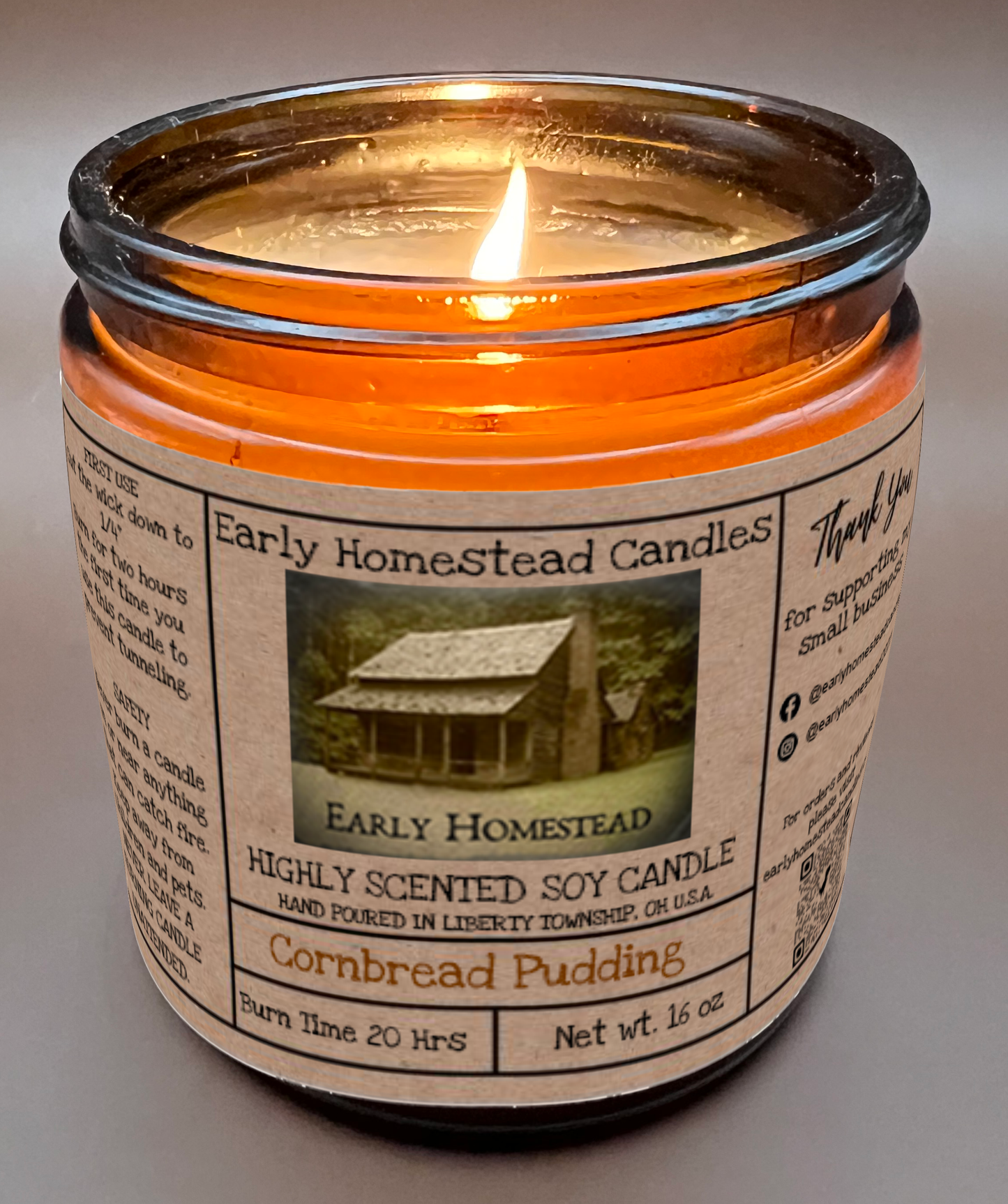 Cornbread Pudding Candle