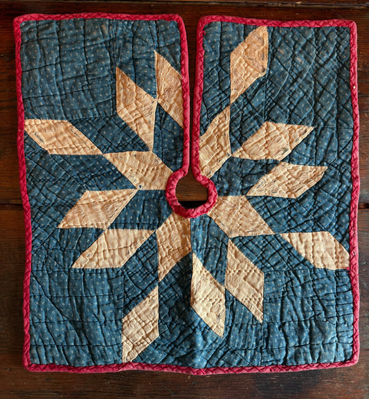 Early 1800s Feather Tree Skirt - A Rare Survivor - 17-1/2”