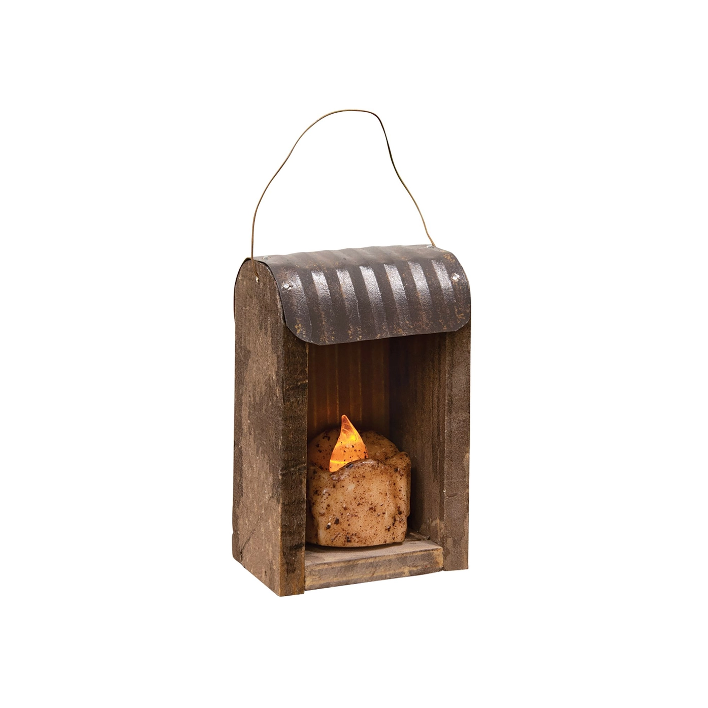 Tea Light Hut with candle