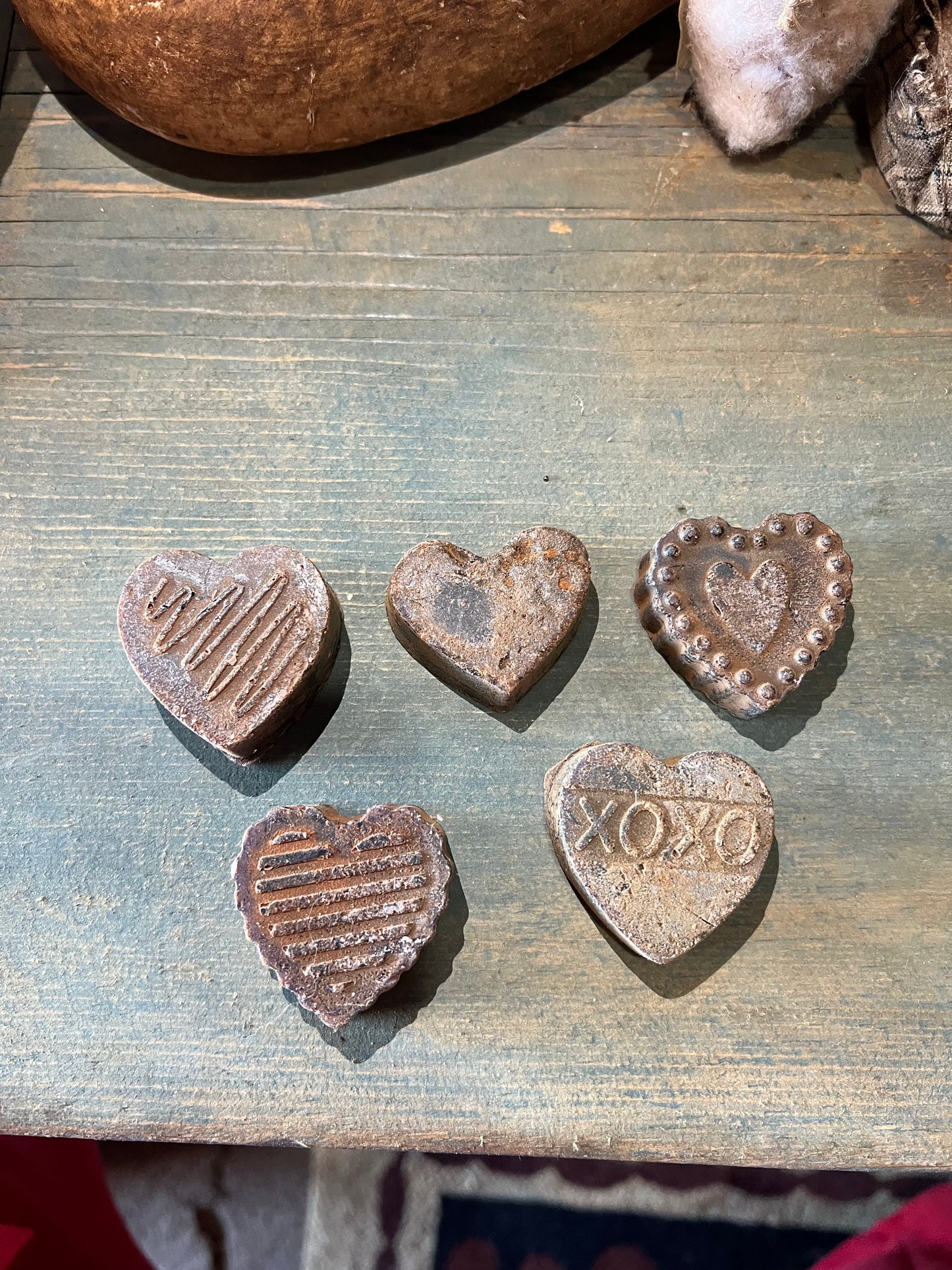 Set of 5 - Scented Wax Hearts