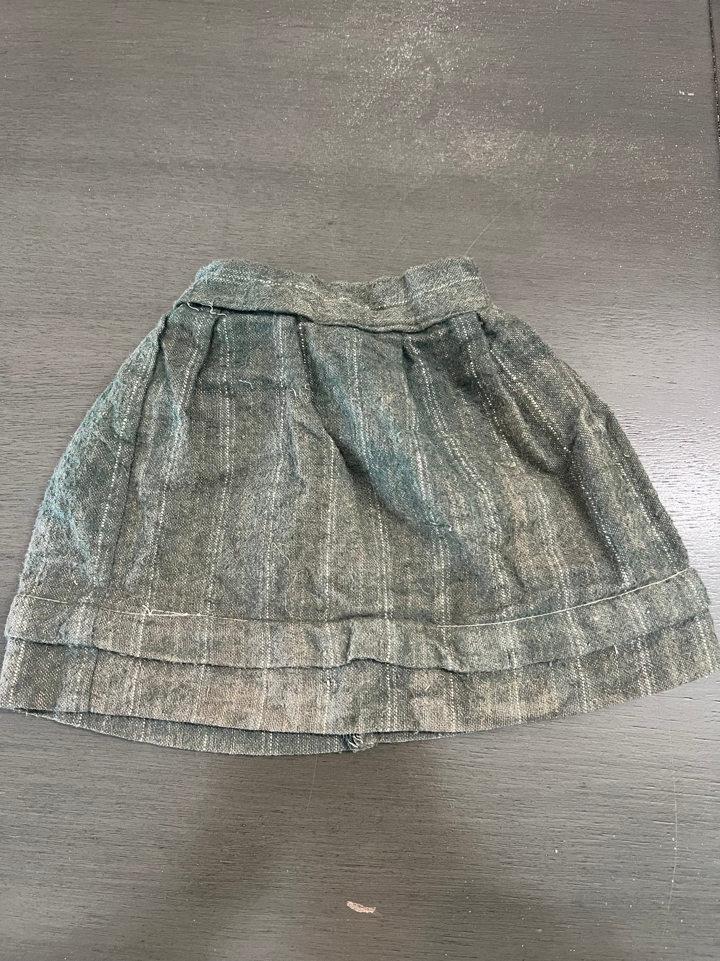 Green Homespun Skirt