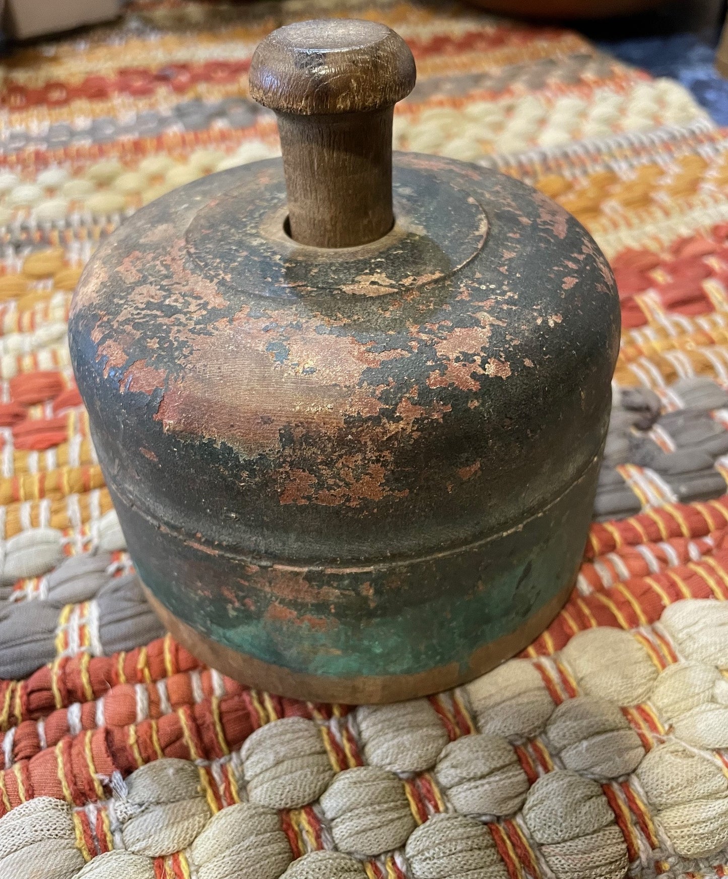 Antique Butter Stamp with Traces of Old Paint