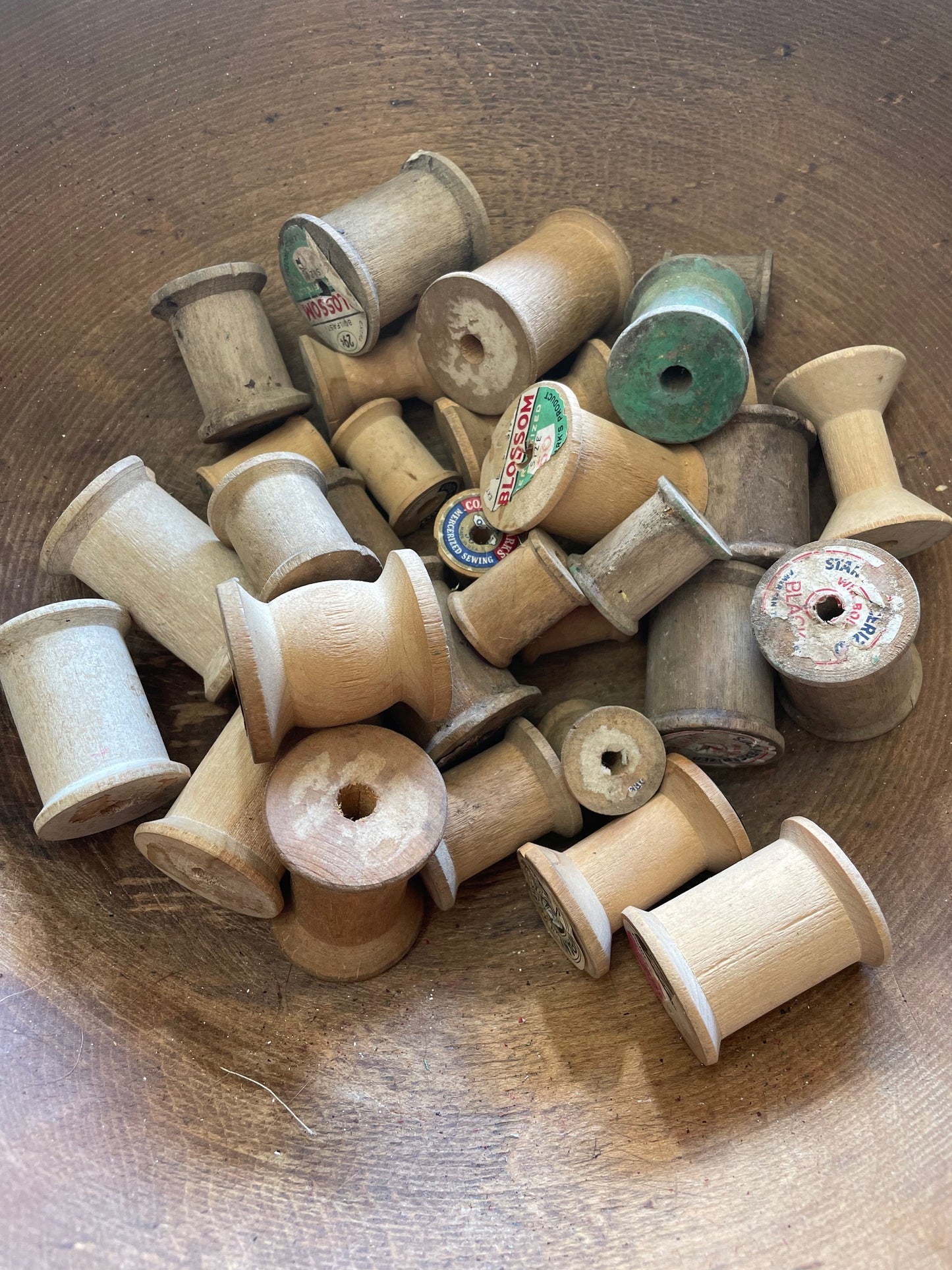 Assorted Wooden Spools (Bowl/Jar Filler)