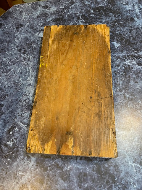 Antique Sliding Candle Box with Signature