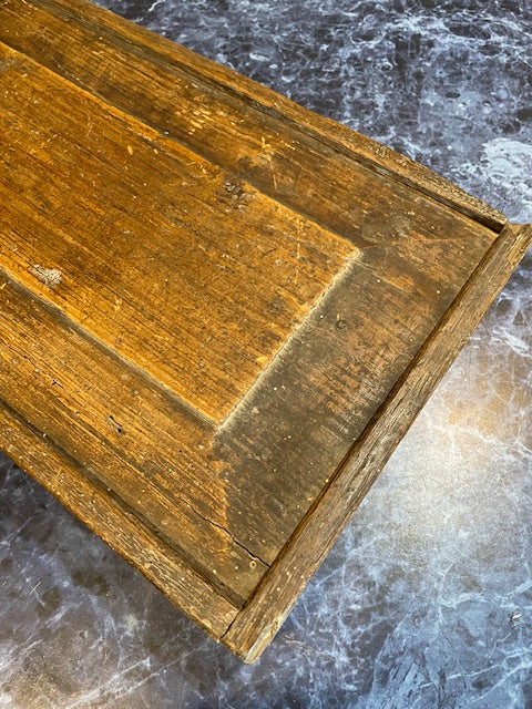 Antique Sliding Candle Box with Signature