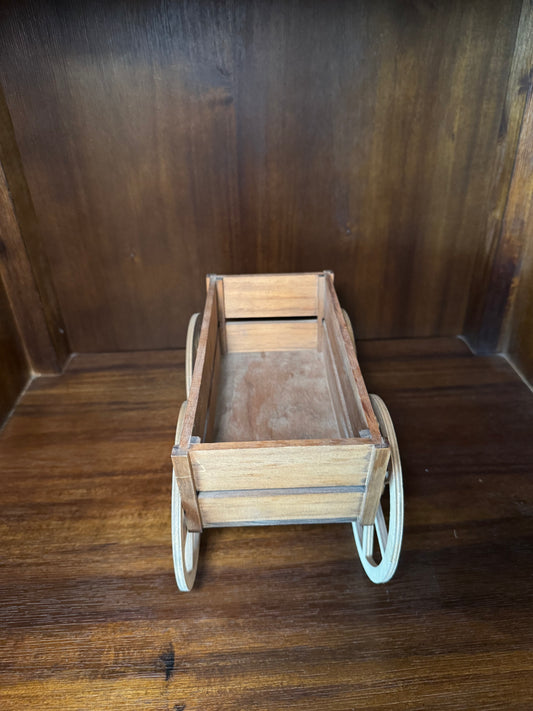 Vintage-Style Coca-Cola Wooden Wagon Cart