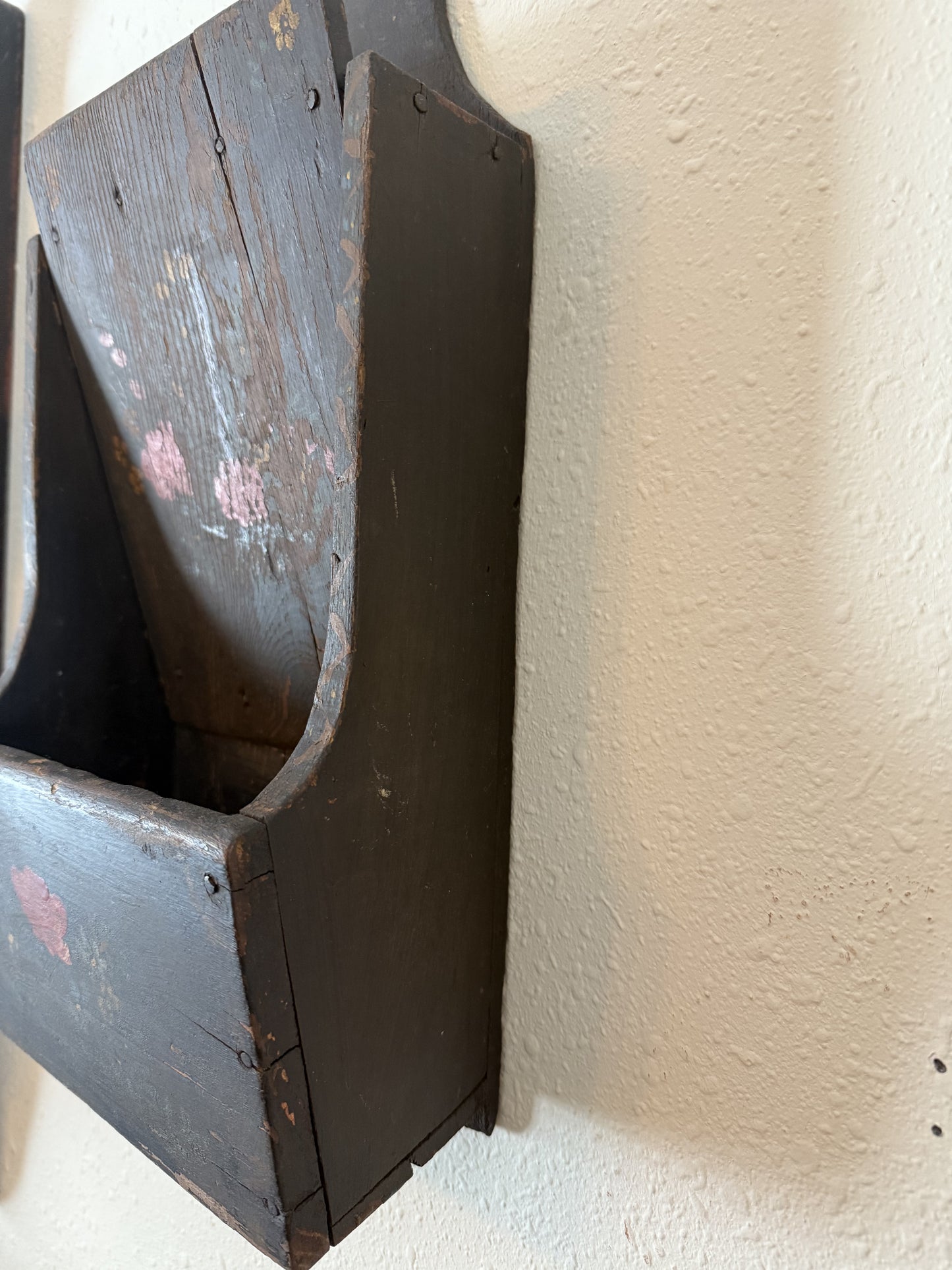 Antique Folk Art Wall Box
