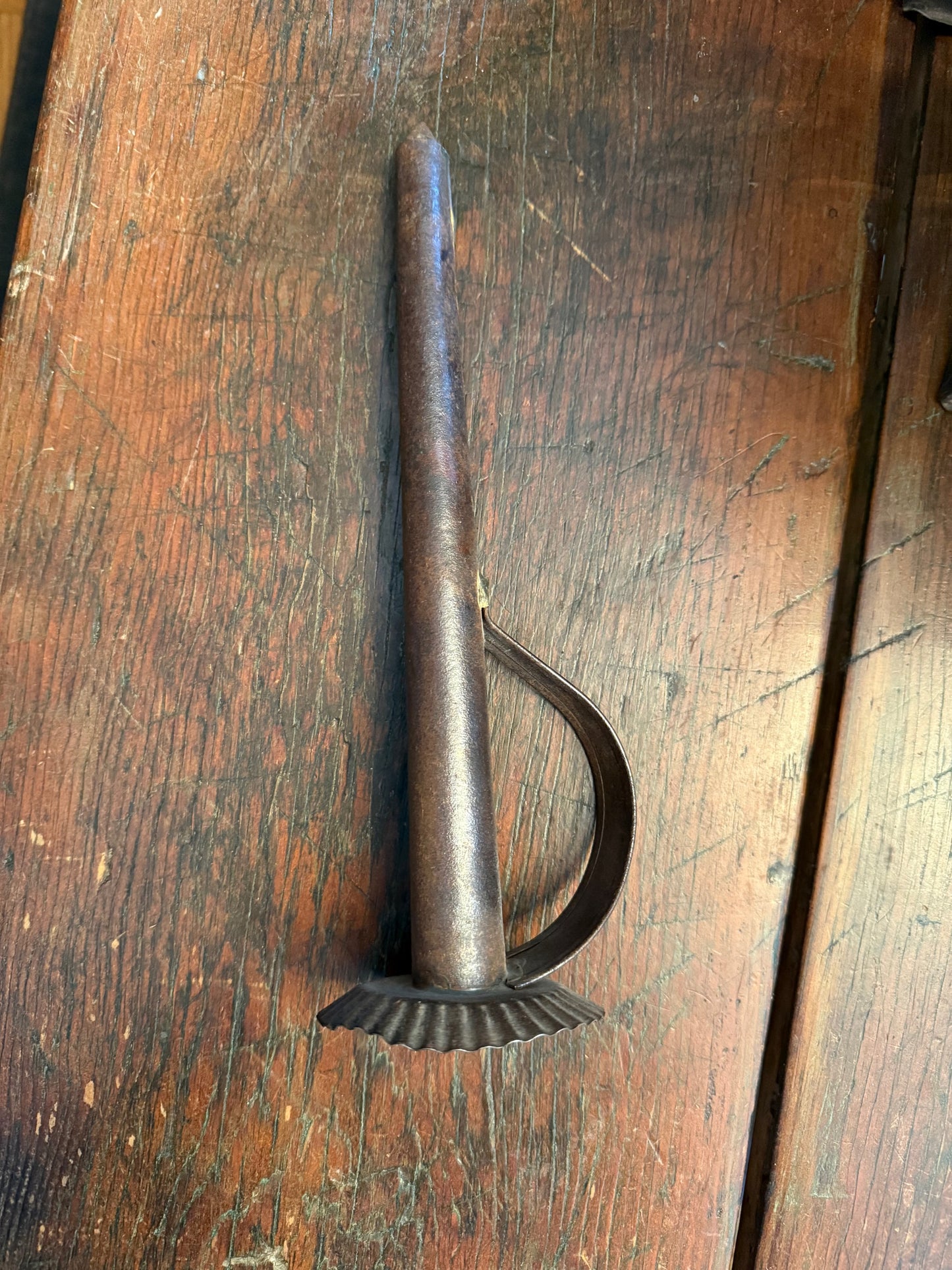 Early Antique Single-Hole Candle Mold