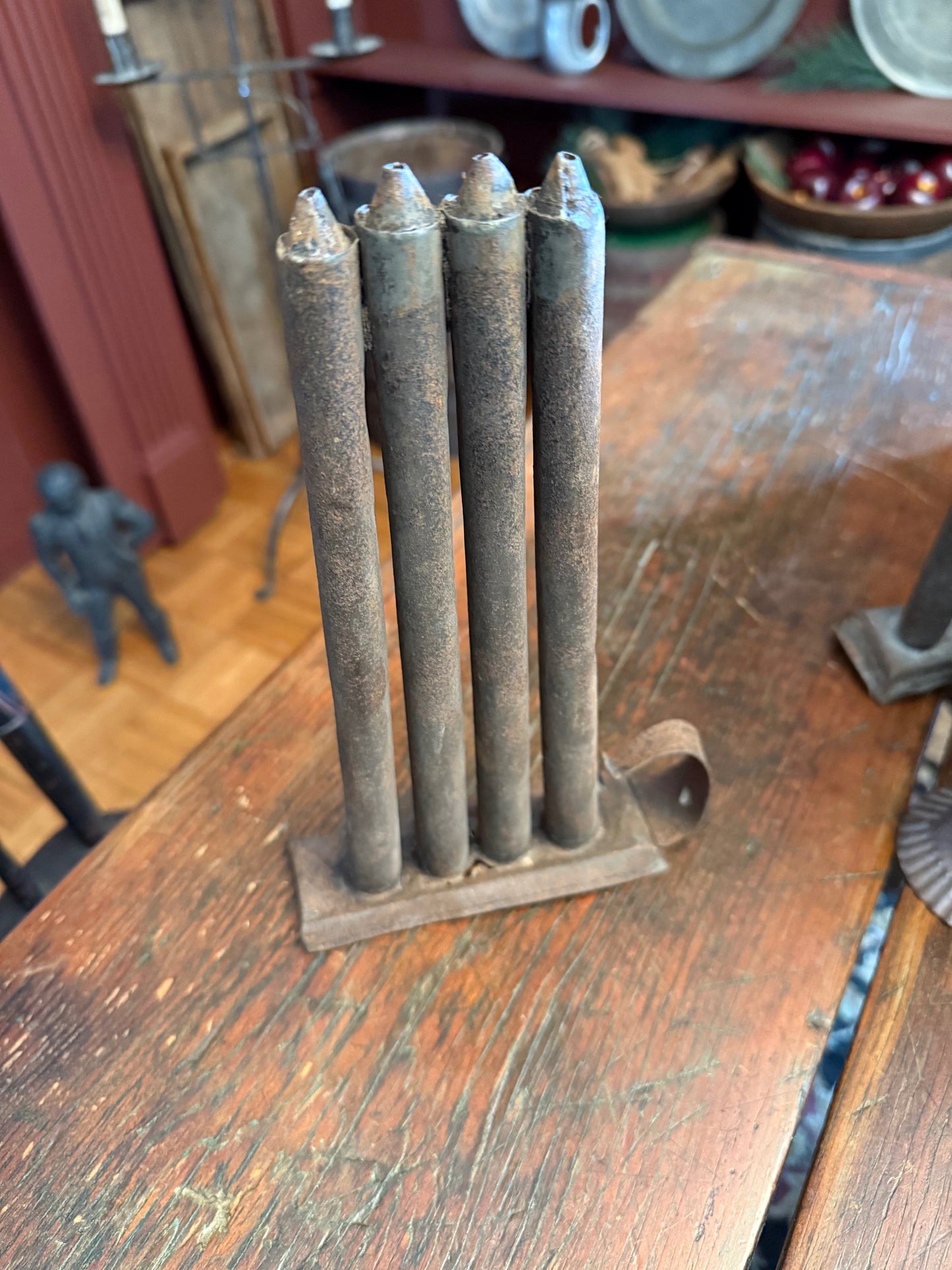 Early Antique 4-Hole Candle Mold