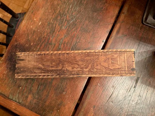 "Button, Button Who's Got the Button" Vintage Wooden Button Box