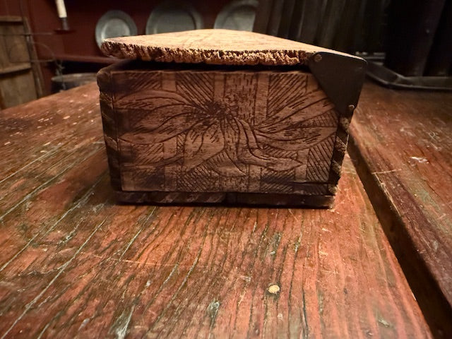 "Button, Button Who's Got the Button" Vintage Wooden Button Box