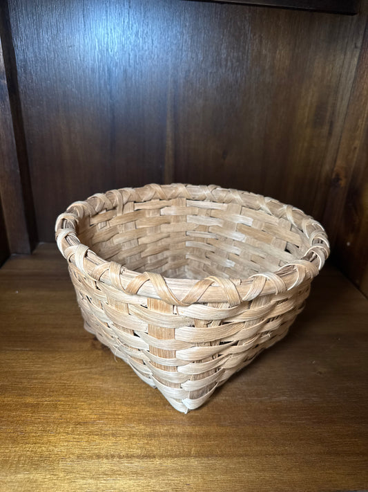 Antique Square Handwoven Basket