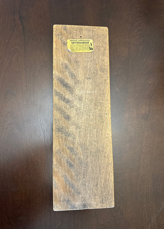 Hand Carved German Butter Print with Folk Figure Design