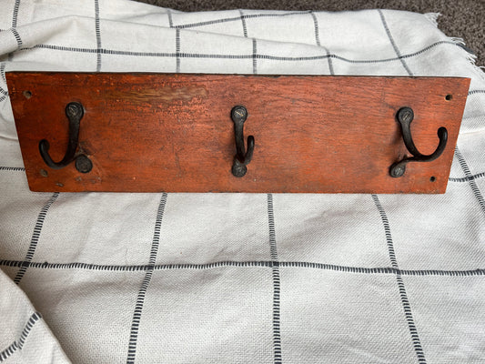 Early Peg Rack in Original Salmon Paint