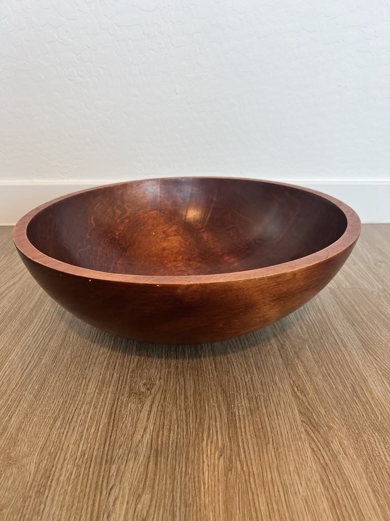 Beautiful Large 16" Dia. Wooden Bowl