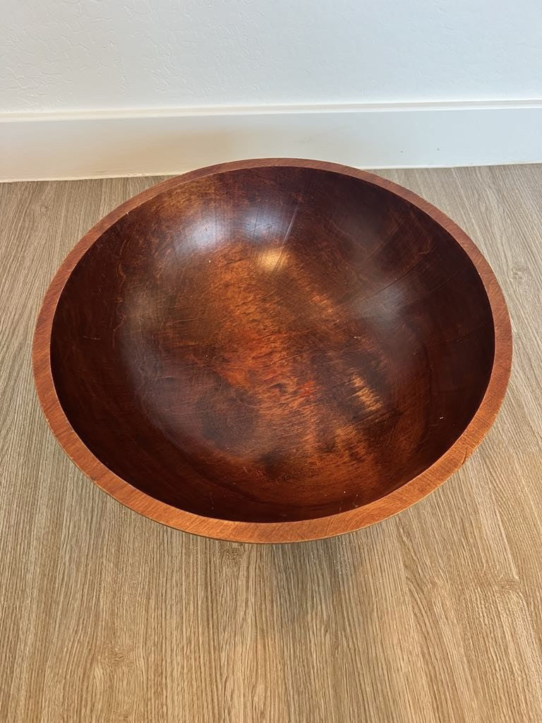 Beautiful Large 16" Dia. Wooden Bowl