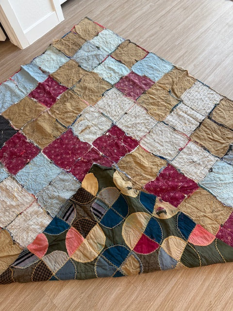 Antique Two-Sided Crazy Quilt