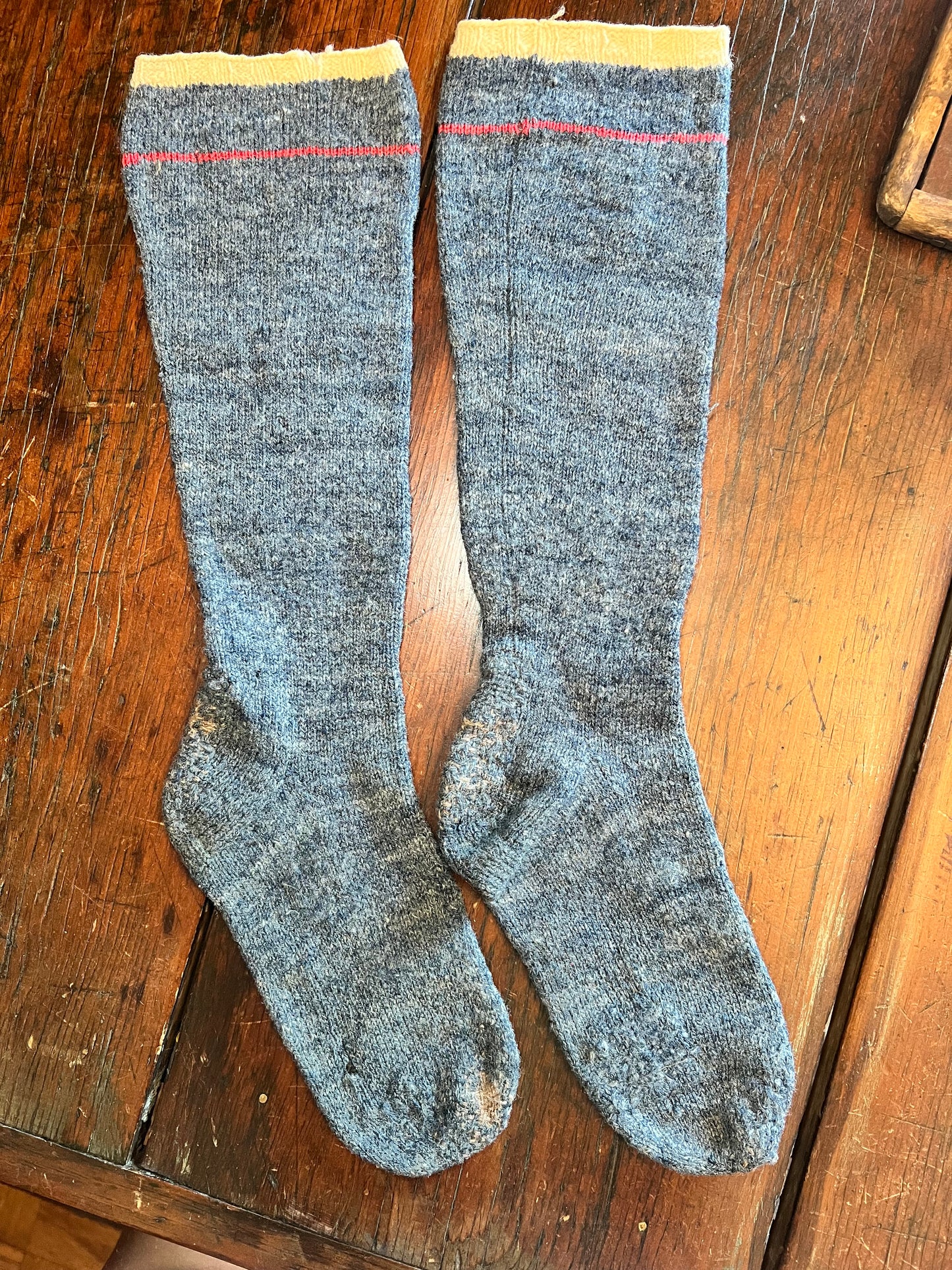 Repaired Wool Socks