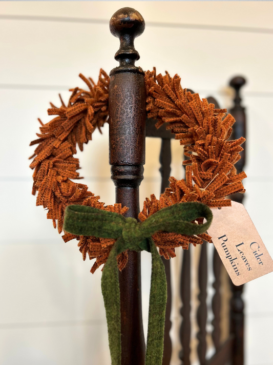 Handmade Colonial Wool Wreath